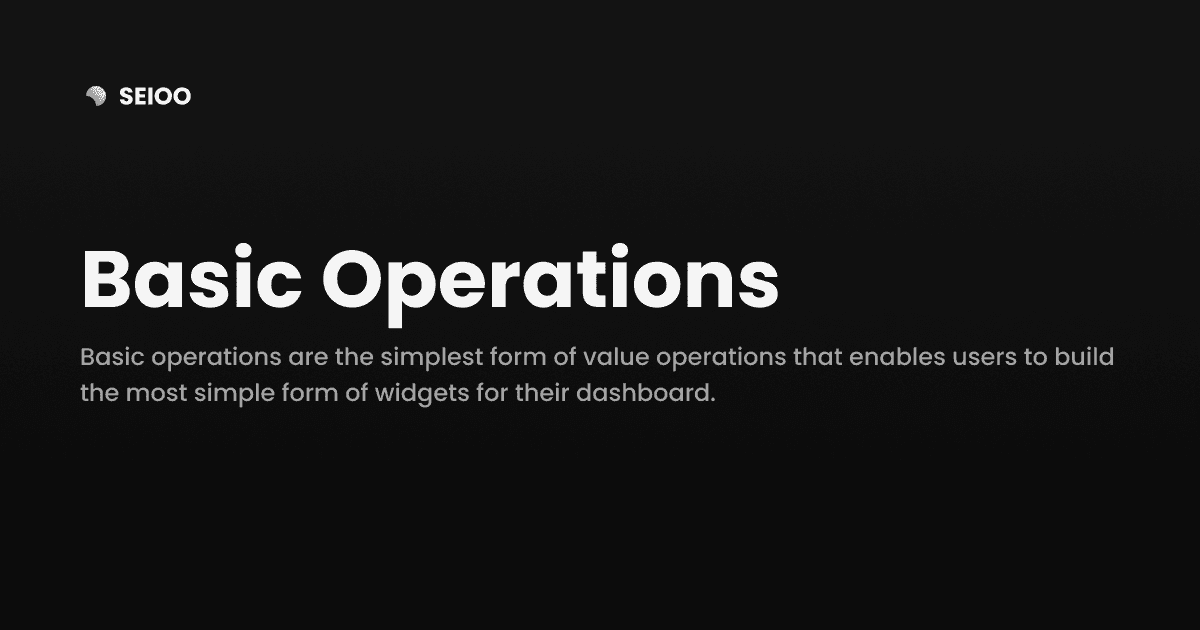 Basic Operations