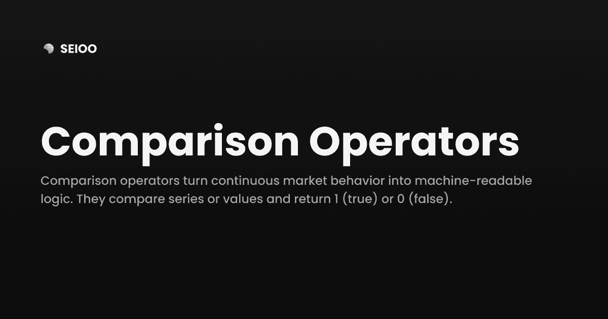 Comparison Operators