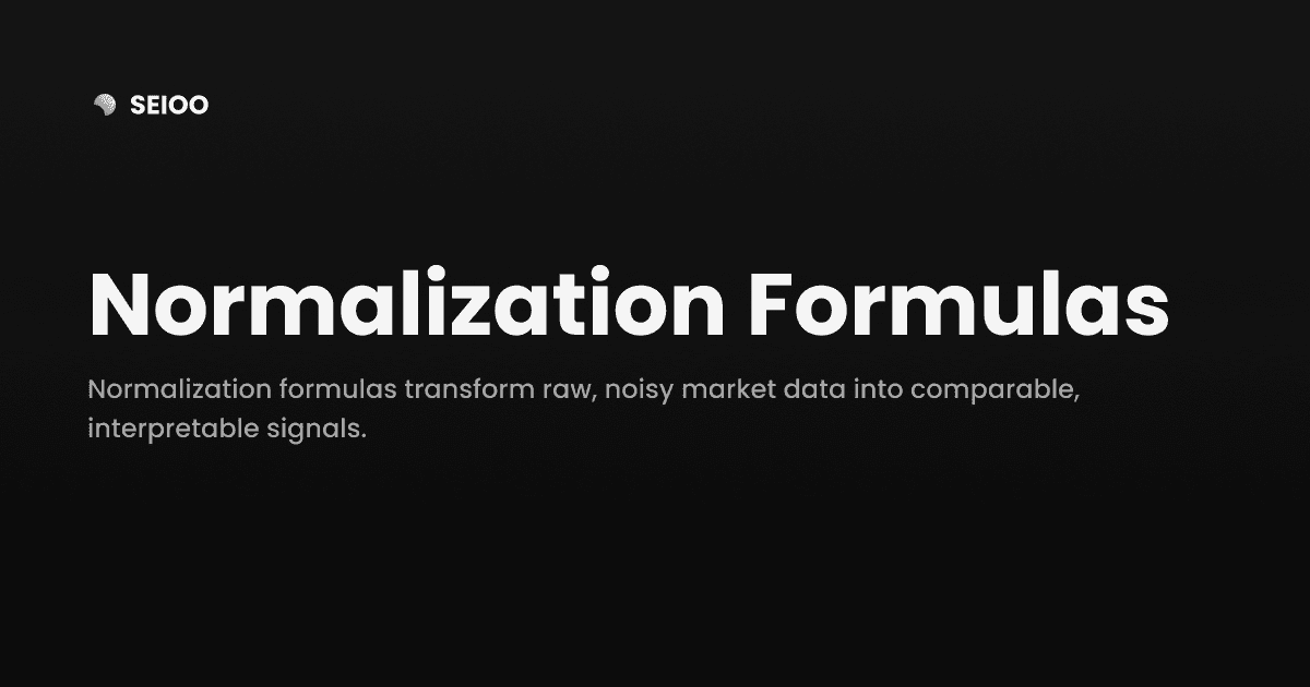 Normalization Formulas